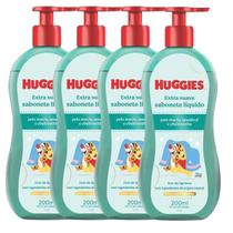 Sabonete Líquido Huggies Extra Suave Bebê 4 Embalagens Sabonete Líquido Huggies Extra Suave Bebê 4 Embalagens