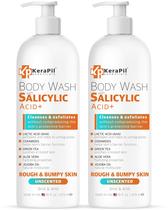Sabonete líquido KERAPIL Esfoliante com ácido salicílico 480 mL x 2