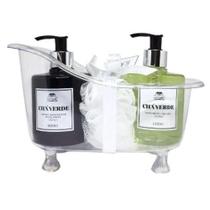 Sabonete Líquido Kit Presente Banheira Chá Verde 350ml Herbo