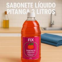 Sabonete Liquido Marca Fix Fragrância Pitanga Perfuma e Hidrata 2 Litros Perfume Duradoudo