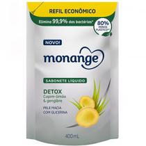 Sabonete Líquido Monange Detox Capim Limão e Gengibre Refil 400ml