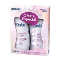 Sabonete Líquido Monange Lucretin Neutro 200ml - Embalagem com 2 Unidades