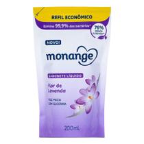 Sabonete Líquido Monange Refil Flor De Lavanda 200ml