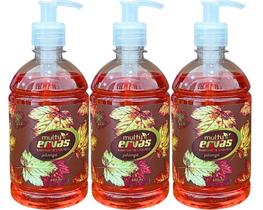 SABONETE LIQUIDO MULTI ERVAS PITANGA 480ml DEMAZON 3un