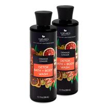 Sabonete líquido Nature's Beauty Orange Ginger Detox 360 ml (pacote com 2) Sabonete líquido Nature's Beauty Orange Ginger Detox 360 ml (pacote com 2)