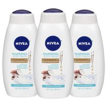 Sabonete Líquido Nivea Leite de Coco e Amêndoa - 600ml (3 Unidades)