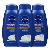 Sabonete líquido Nivea Nourishing Care com sérum de 600 ml (pacote com 3)