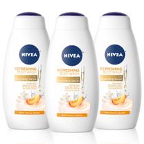 Sabonete líquido Nivea White Peach and Jasmine 600 ml (pacote com 3) Sabonete líquido Nivea White Peach and Jasmine 600 ml (pacote com 3)