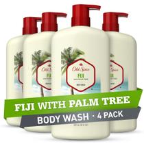Sabonete líquido Old Spice Fiji com aroma de palmeira 750 ml (pacote com 4)