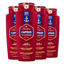 Sabonete líquido Old Spice Red Collection Captain Scent 700mL x4