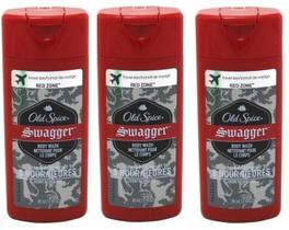 Sabonete Líquido Old Spice Swagger Red Zone Travel Size - 90ml (3 Unidades)