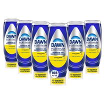 Sabonete Líquido para Louça Dawn Platinum EZ-Squeeze - Pacote com 6 Unidades (532ml cada)