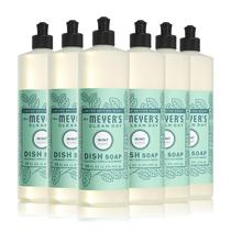 Sabonete líquido para louça Mrs. MEYER'S CLEAN DAY Mint 473 ml - pacote com 6 Sabonete líquido para louça Mrs. MEYER'S CLEAN DAY Mint 473 ml - pacote com 6