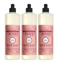 Sabonete líquido para louça Mrs. MEYER'S CLEAN DAY Rose 473 ml - pacote com 3 Sabonete líquido para louça Mrs. MEYER'S CLEAN DAY Rose 473 ml - pacote com 3