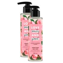 Sabonete Líquido para Mãos e Corpo Love Beauty And Planet Manteiga de Murumuru e Rosas 300ml Kit com duas unidades