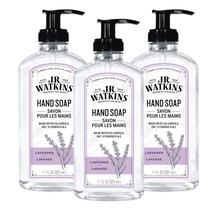 Sabonete líquido para mãos J.R. Watkins Hidratante Lavanda 330 ml, pacote com 3 unidades Sabonete líquido para mãos J.R. Watkins Hidratante Lavanda 330 ml, pacote com 3 unidades