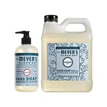 Sabonete líquido para mãos Mrs. Meyer's Clean Day Snowdrop 975mL + 370mL