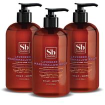 Sabonete líquido para mãos Soapbox, raiz de lavanda e marshmallow limpador de mãos suave e hidratante, sabonete vegano e livre de crueldade para cozinha e banheiro, frascos de bomba de 12 onças (pacote com 3) Sabonete líquido para mãos Soapbox, raiz de lavanda e marshmallow limpador de mãos suave e hidratante, sabonete vegano e livre de crueldade para cozinha e banheiro, frascos de bomba de 12 onças (pacote com 3)