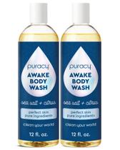 Sabonete líquido Puracy AWAKE 355 ml, pacote com 2 unidades, 98,6% Pure Plant