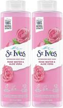 Sabonete líquido St. Ives com água de rosas e aloe vera 650 ml (pacote com 2)