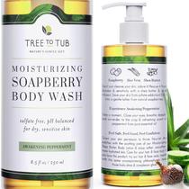 Sabonete líquido Tree to Tub, hortelã, pele seca sensível, 250 ml Sabonete líquido Tree to Tub, hortelã, pele seca sensível, 250 ml