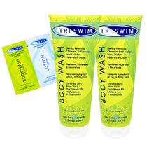 Sabonete líquido TRISWIM After Swim com cloro com aloe vera, pacote com 2 unidades Sabonete líquido TRISWIM After Swim com cloro com aloe vera, pacote com 2 unidades