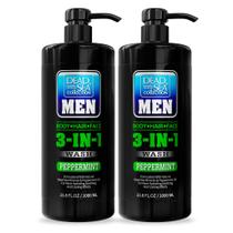 Sabonete líquido, xampu e sabonete de banho 3 em 1 Dead Sea Men, 1L Sabonete líquido, xampu e sabonete de banho 3 em 1 Dead Sea Men, 1L