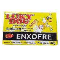 Sabonete Lucky Dog Enxofre Contra Sarna e Micose 80GR. - W.A / LUCK DOG