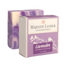 Sabonete Majestic Lather Lavender Luxury Handmade Bar Vegan Sabonete Majestic Lather Lavender Luxury Handmade Bar Vegan