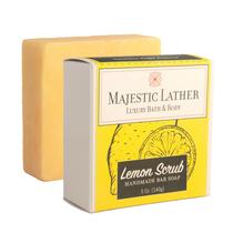 Sabonete Majestic Lather Lemon Luxury Handmade Bar para todos os tipos de pele Sabonete Majestic Lather Lemon Luxury Handmade Bar para todos os tipos de pele