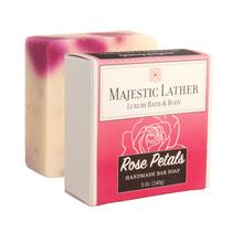 Sabonete Majestic Lather Rose Petals Luxury Bar 150 ml EUA