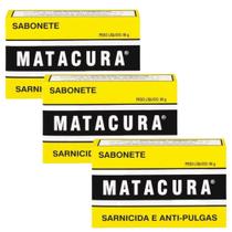 Sabonete Matacura - Sarnicida E Antipulgas- 80g 3Un