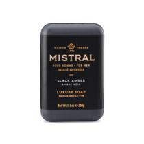 Sabonete Mistral Black Amber Luxury Bar para homens 250ml