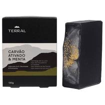 Sabonete Natural Carvão Ativado e Menta 130g Terral Sabonete Natural Carvão Ativado e Menta 130g Terral