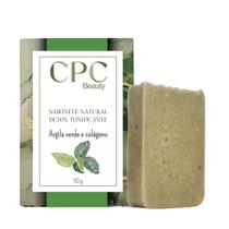 Sabonete Natural Detox Tonificante com Argila Verde e Colageno CPC Beauty Sabonete Natural Detox Tonificante com Argila Verde e Colageno CPC Beauty