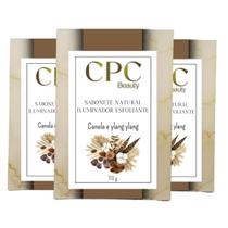 Sabonete Natural Iluminador e Esfoliante de Canela e Ylang Ylang CPC Beauty 3 unidades