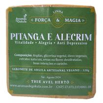 Sabonete Natural Vegano com Argila (Pitanga e Alecrim)