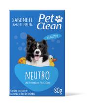 Sabonete Neutro Pet Clean 80g Para Cães E Gatos - PetClean