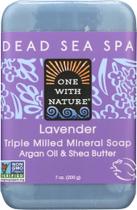 Sabonete One With Nature Dead Sea Mineral Lavanda 200mL x6