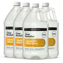 Sabonete para mãos Clean Revolution Liquid Gel Silky Rich 3,8 L, pacote com 4 Sabonete para mãos Clean Revolution Liquid Gel Silky Rich 3,8 L, pacote com 4