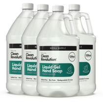 Sabonete para mãos Clean Revolution Liquid Gel Silky Rich 3,8 L, pacote com 4 Sabonete para mãos Clean Revolution Liquid Gel Silky Rich 3,8 L, pacote com 4