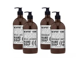 Sabonete para mãos Home & Body Company Newport Wild Lavender and Rosemary Mint 636 ml (conjunto de 4) Sabonete para mãos Home & Body Company Newport Wild Lavender and Rosemary Mint 636 ml (conjunto de 4)
