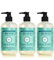 Sabonete para mãos MRS. MEYER'S CLEAN DAY Edição Limitada Mint 375 ml, pacote com 3 Sabonete para mãos MRS. MEYER'S CLEAN DAY Edição Limitada Mint 375 ml, pacote com 3