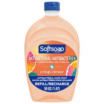 Sabonete para mãos, sabonete macio, antibacteriano, Crisp Clean Scent, refil de 1,47 L