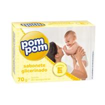 Sabonete Pom-Pom Glicerinado 70g Embalagem com 12 Unidades Sabonete Pom-Pom Glicerinado 70g Embalagem com 12 Unidades