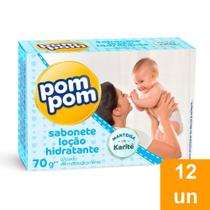 Sabonete Pom-Pom Hidratante 70g Embalagem com 12 Unidades