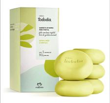 Sabonete Puro Vegetal em Barra Tododia Capim Limão e Hortelã - 5x90g Sabonete Puro Vegetal em Barra Tododia Capim Limão e Hortelã - 5x90g
