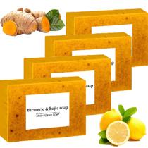 Sabonete Raipult Lemon Turmeric Kojic, fragrância para rosto e corpo Sabonete Raipult Lemon Turmeric Kojic, fragrância para rosto e corpo