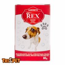 Sabonete REX 80g Anti Pulgas Carrapatos Piolhos Sarnas Para Cachorros Pet Cães