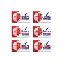 Sabonete Rexona Antibacteriano Frutas Vermelhas 84G-Kit 6Un